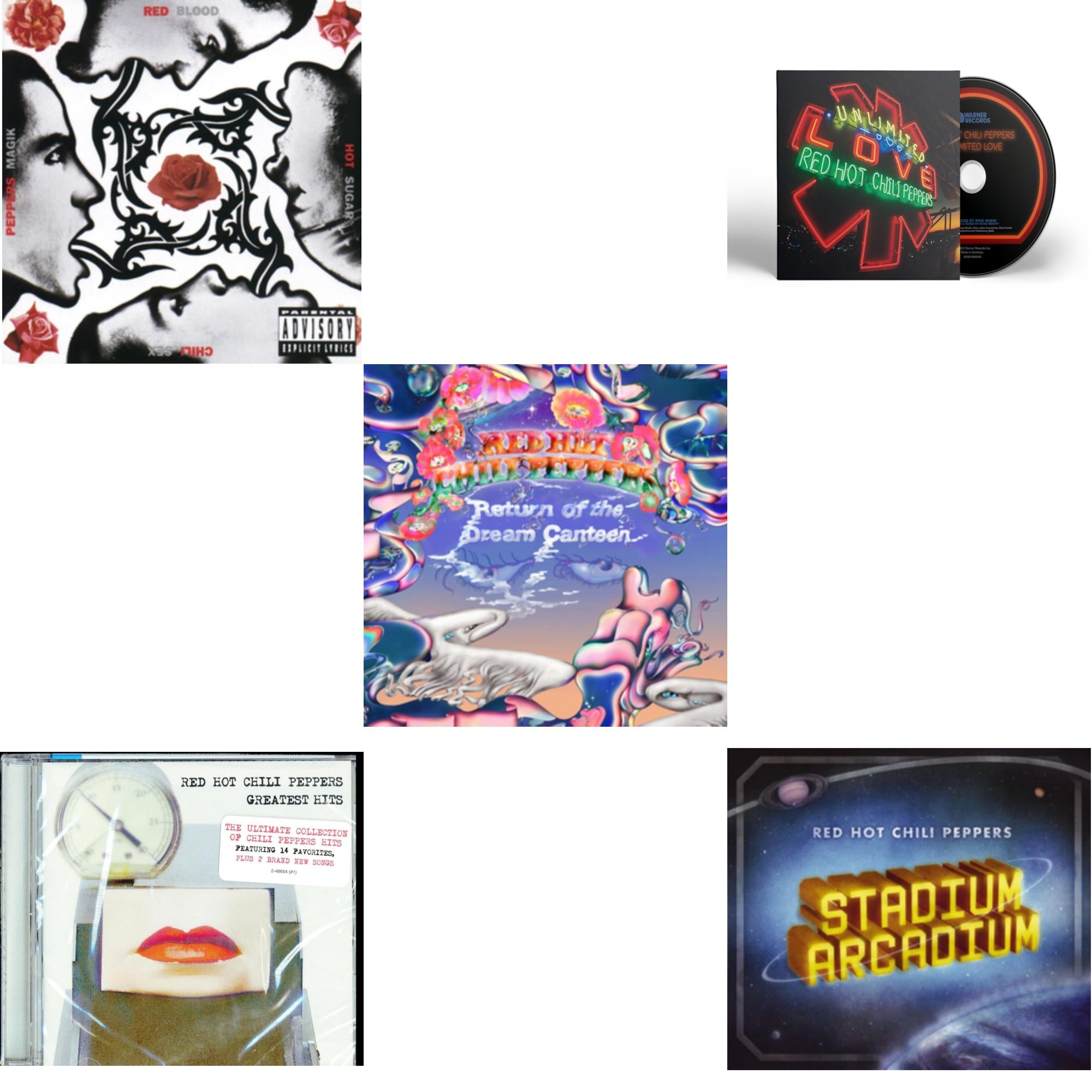 Blood Sugar Sex Magik & Greatest Hits & Return Of The Dream Canteen & Unlimited Love & Stadium Arcadium