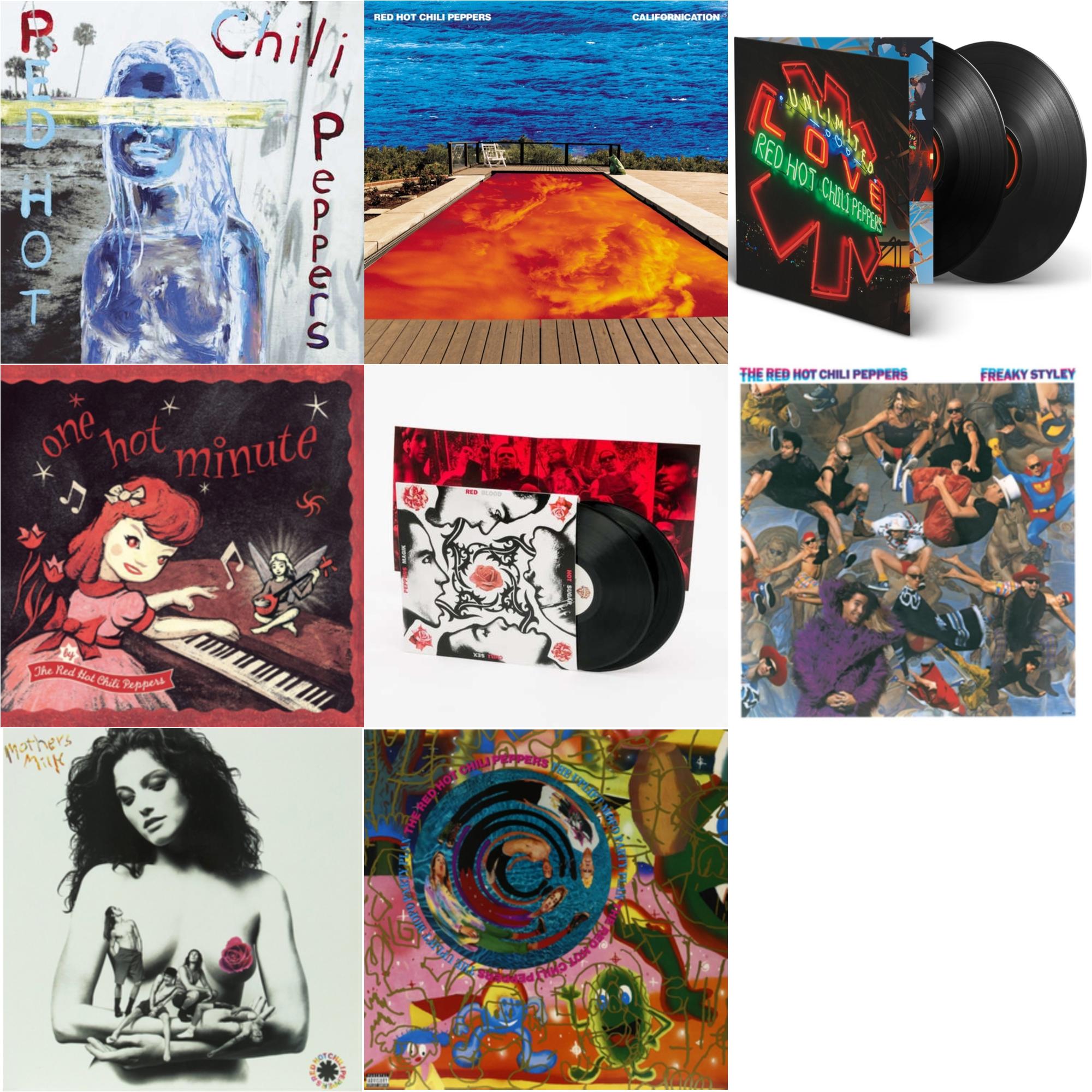 By The Way & Californication (2LP/Red & Blue Vinyl) & Unlimited Love (Deluxe/2LP) & One Hot Minute & Blood Sugar Sex Magik & Freaky Styley & Mother's Milk & Uplift Mofo Party Plan