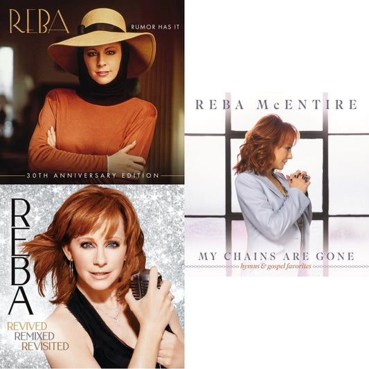 This is a 3 LP Vinyl SKU bundle.
1.This LP Vinyl is brand new.Format: LP VinylMusic Style: CountryThis item's title is: Rumor Has It (30Th Anniversary Edition)Artist: Reba McentireLabel: MCA NASHVILLEBarcode: 602507214197Release Date: 9/11/2020
2.This LP Vinyl is brand new.