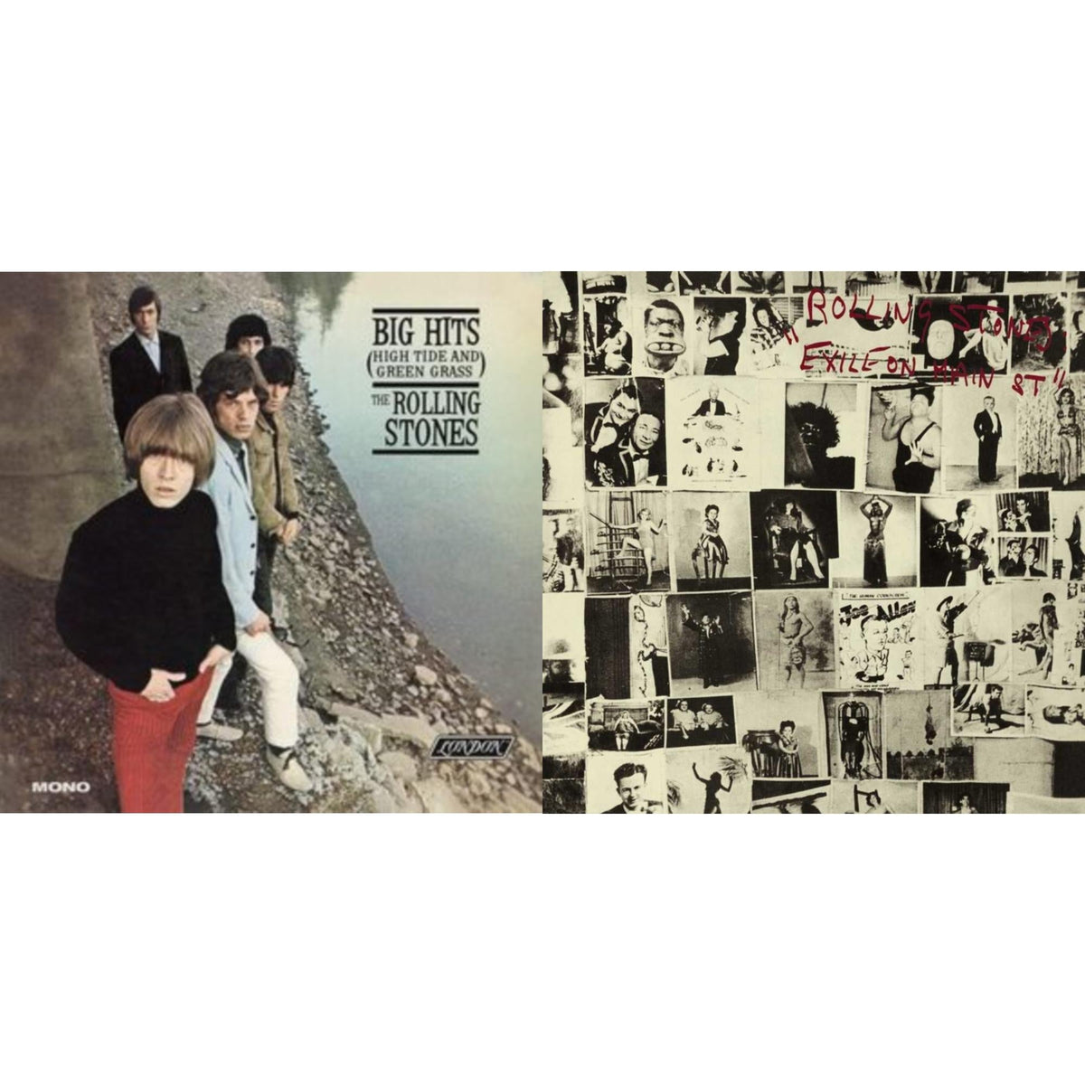 Big Hits (High Tide Green Grass LP Vinyl) & Exile On Main Street (2LP)