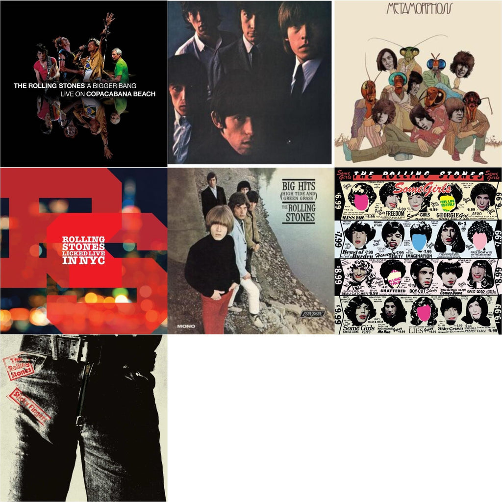 Rolling Stones No.2 (180G) & Big Hits (High Tide Green Grass LP Vinyl) & Metamorphosis & Bigger Bang Live On Copacabana Beach (Multi Color Vinyl/3LP) & Licked Live In Nyc (White Vinyl/3LP) & Sticky Fingers & Some Girls