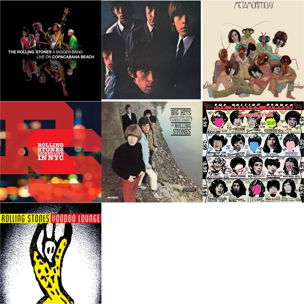 Rolling Stones - Rolling Stones No.2 (180G) & Big Hits (High Tide Green Grass LP Vinyl) & Metamorphosis & Bigger Bang Live On Copacabana Beach (Multi Color Vinyl/3LP) & Licked Live In Nyc (White Vinyl/3LP) & Voodoo Lounge (30Th Anniversary)
