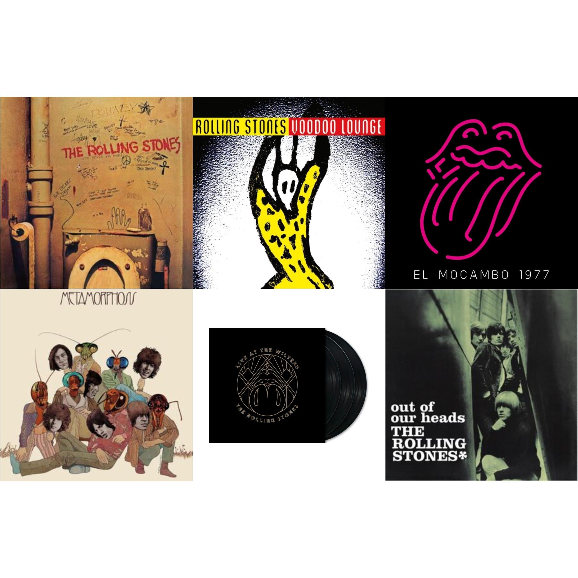 Beggars Banquet & Out Of Our Heads (Uk) & Metamorphosis & Live At The El Mocambo (4LP) & Live At The Wiltern (3LP) & Voodoo Lounge (30Th Anniversary) (Red/Yellow Vinyl/2LP)