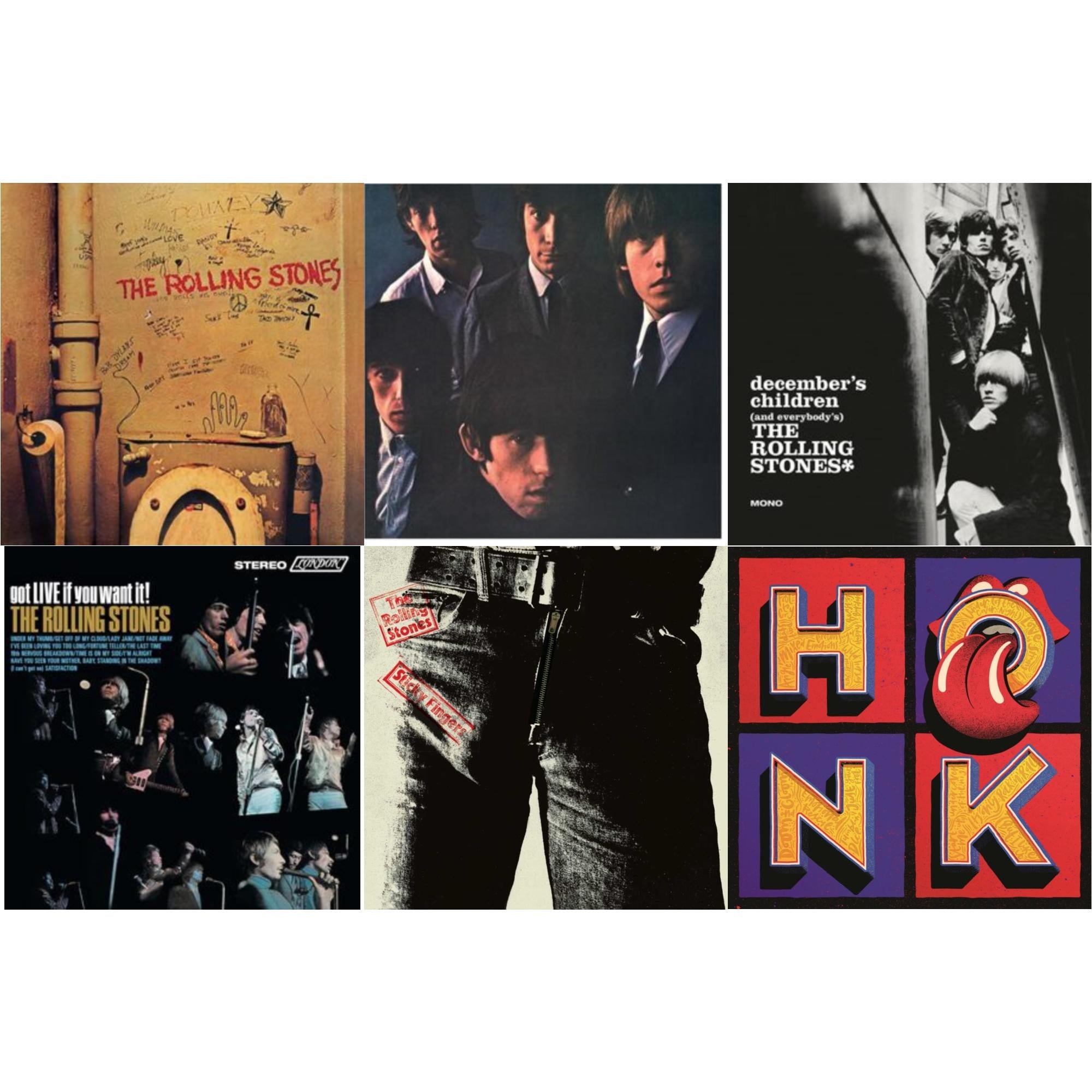 Beggars Banquet & Rolling Stones No.2 (180G) & December's Children (& Everybody's) & Got Live If You Want It! & Sticky Fingers & Honk (Translucent Red Vinyl/2LP)