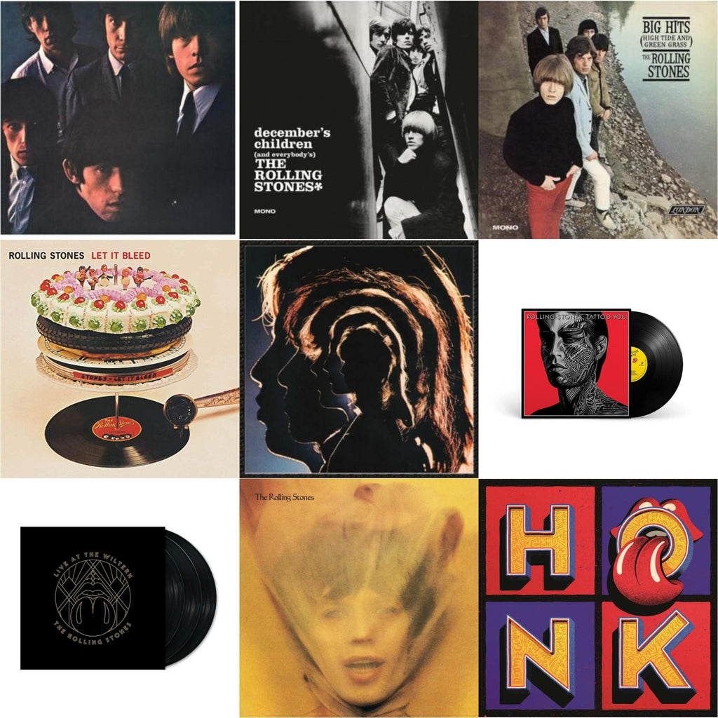Rolling Stones - Rolling Stones No.2 (180G) & December's Children (& Everybody's) & Big Hits (High Tide Green Grass LP Vinyl) & Let It Bleed (50Th Anniversary Edition) & Hot Rocks 1964-1971 (2LP) & Tattoo You (2021 Remaster) & Live At The Wiltern