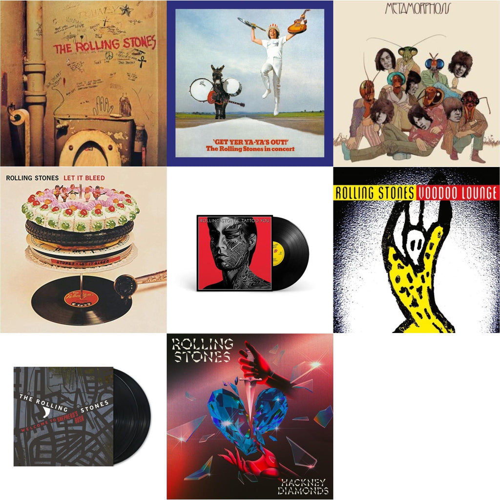 Beggars Banquet & Get Yer Ya-Ya’S Out! (180G) & Metamorphosis & Let It Bleed (50Th Anniversary Edition) & Tattoo You (2021 Remaster) & Voodoo Lounge (30Th Anniversary) (Red/Yellow Vinyl/2LP) & Welcome To Shepherd's Bush (180G/2LP)