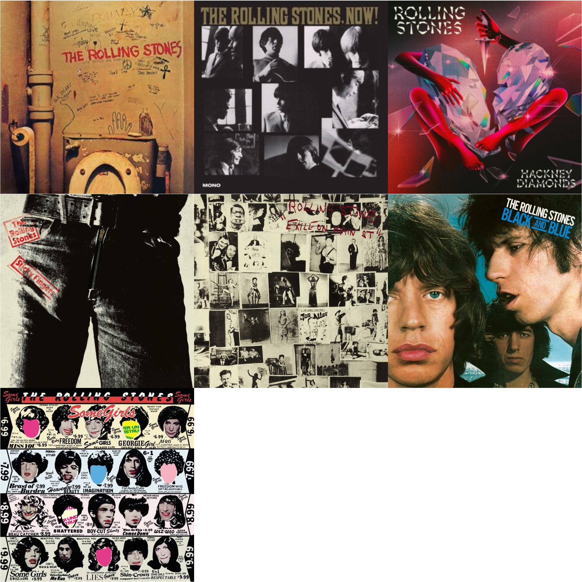 Beggars Banquet & Rolling Stones, Now! & Hackney Diamonds & Sticky Fingers & Exile On Main Street (2LP) & Black & Blue & Some Girls
