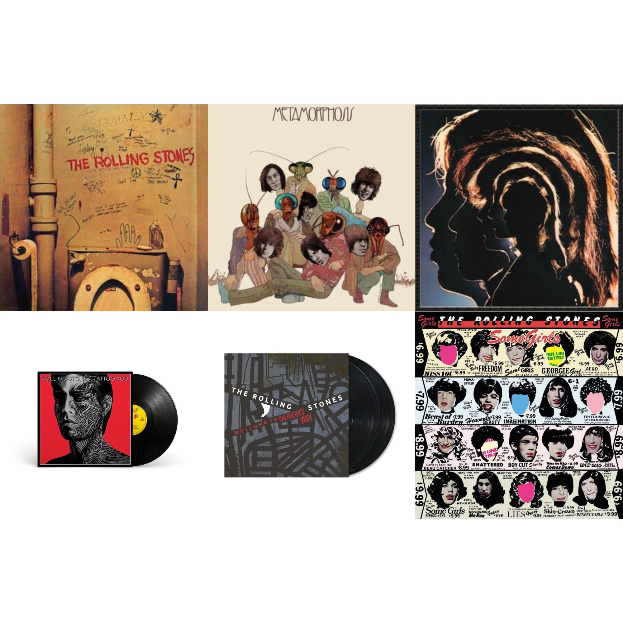Beggars Banquet & Metamorphosis & Hot Rocks 1964-1971 (2LP) & Tattoo You (2021 Remaster) & Welcome To Shepherd's Bush (180G/2LP) & Some Girls