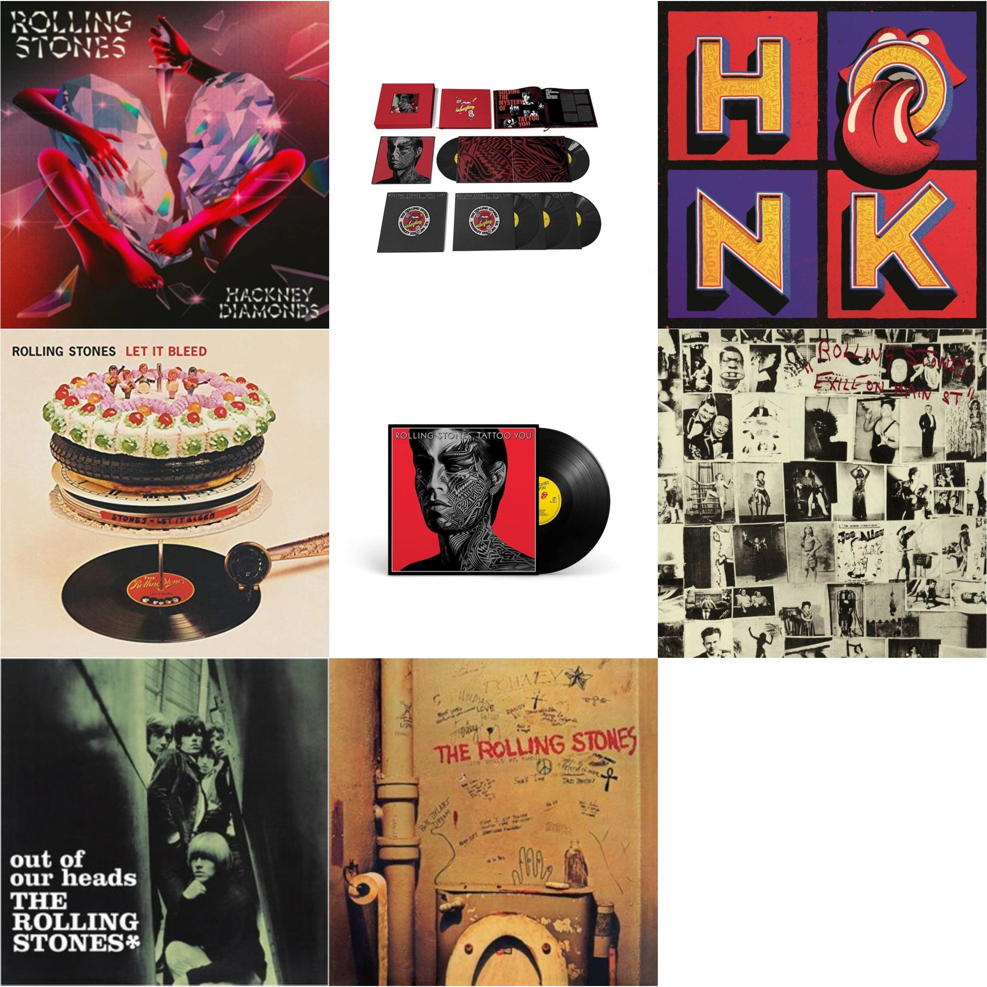 Beggars Banquet & Out Of Our Heads (Uk) & Let It Bleed (50Th Anniversary Edition) & Tattoo You (2021 Remaster) & Tattoo You (2021 Remaster/5LP Box Set) & Hackney Diamonds & Exile On Main Street (2LP) & Honk (Translucent Red Vinyl/2LP)