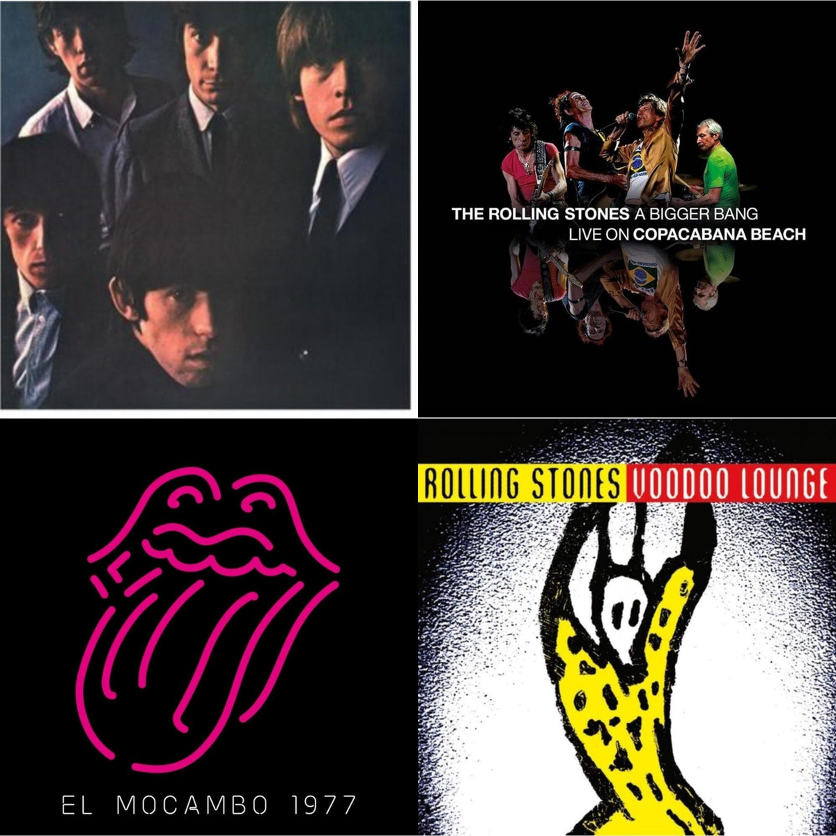 Rolling Stones No.2 (180G) & Bigger Bang Live On Copacabana Beach (Multi Color Vinyl/3LP) & Live At The El Mocambo (4LP) & Voodoo Lounge (30Th Anniversary) (Red/Yellow Vinyl/2LP)