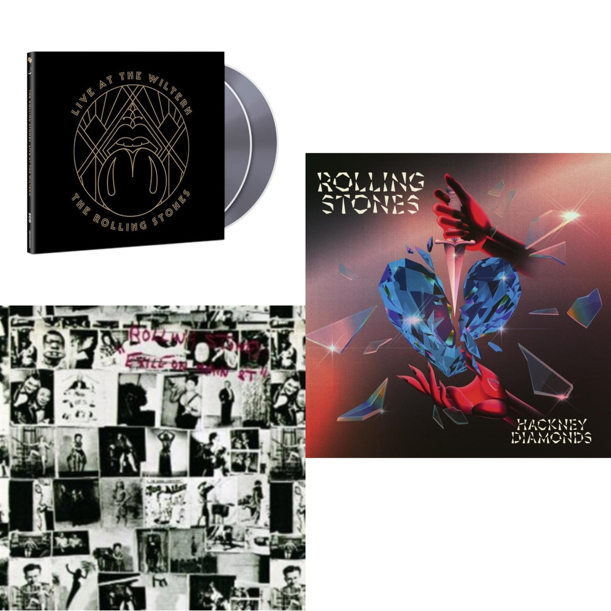 Live At The Wiltern (2CD) & Hackney Diamonds (Live Edition) (2CD) & Exile On Main Street