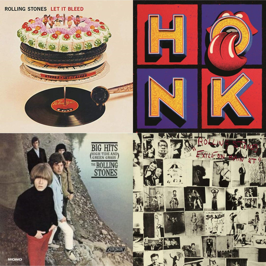 Big Hits (High Tide Green Grass LP Vinyl) & Let It Bleed (50Th Anniversary Edition) & Exile On Main Street (2LP) & Honk (Translucent Red Vinyl/2LP)