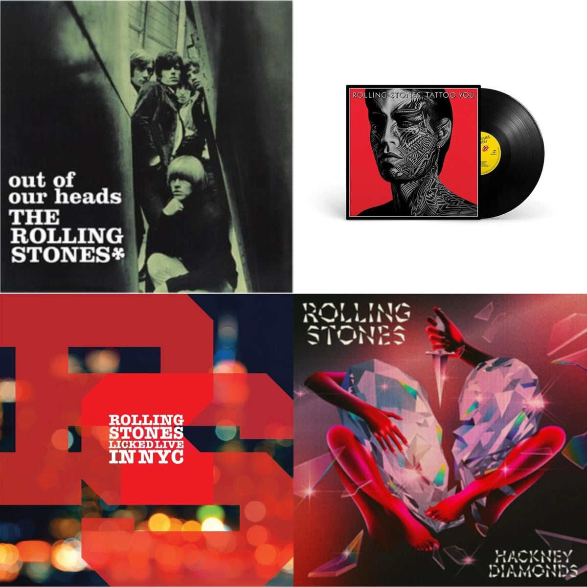 Out Of Our Heads (Uk) & Tattoo You (2021 Remaster) & Licked Live In Nyc (White Vinyl/3LP) & Hackney Diamonds