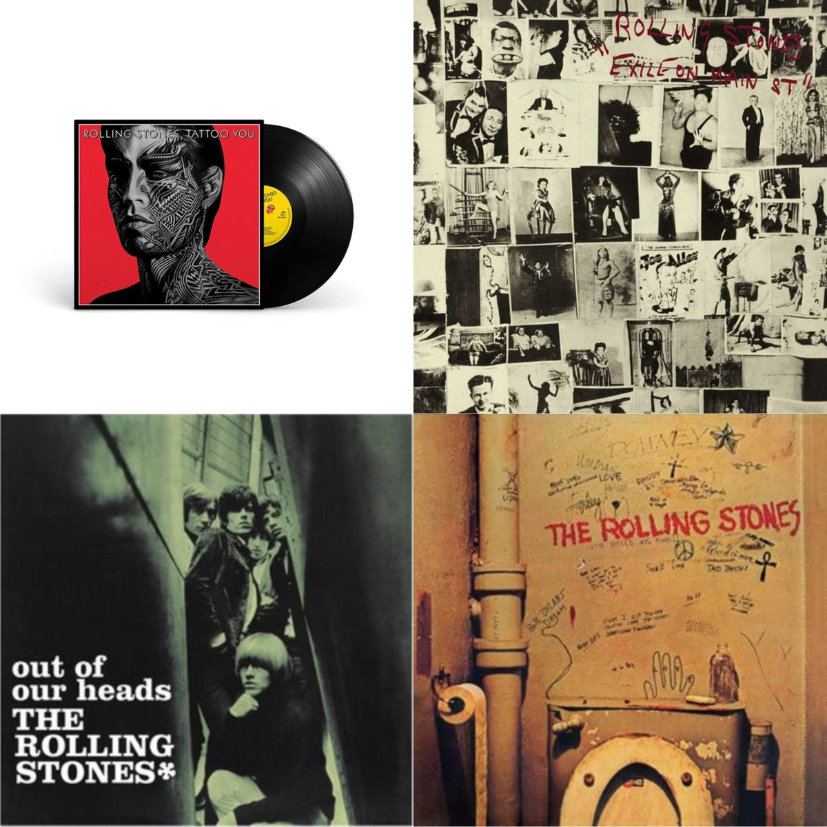 Beggars Banquet & Out Of Our Heads (Uk) & Tattoo You (2021 Remaster) & Exile On Main Street (2LP)