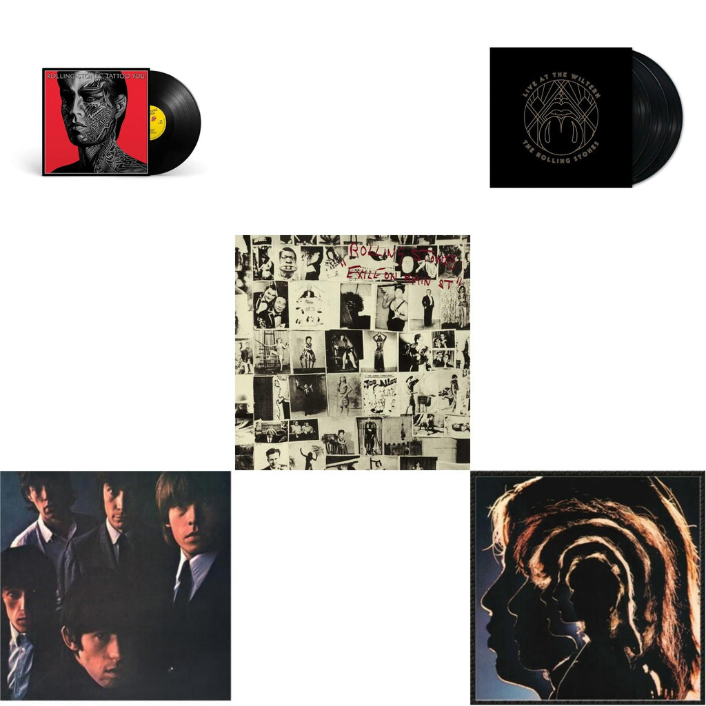 Rolling Stones No.2 (180G) & Hot Rocks 1964-1971 (2LP) & Tattoo You (2021 Remaster) & Live At The Wiltern (3LP) & Exile On Main Street (2LP)