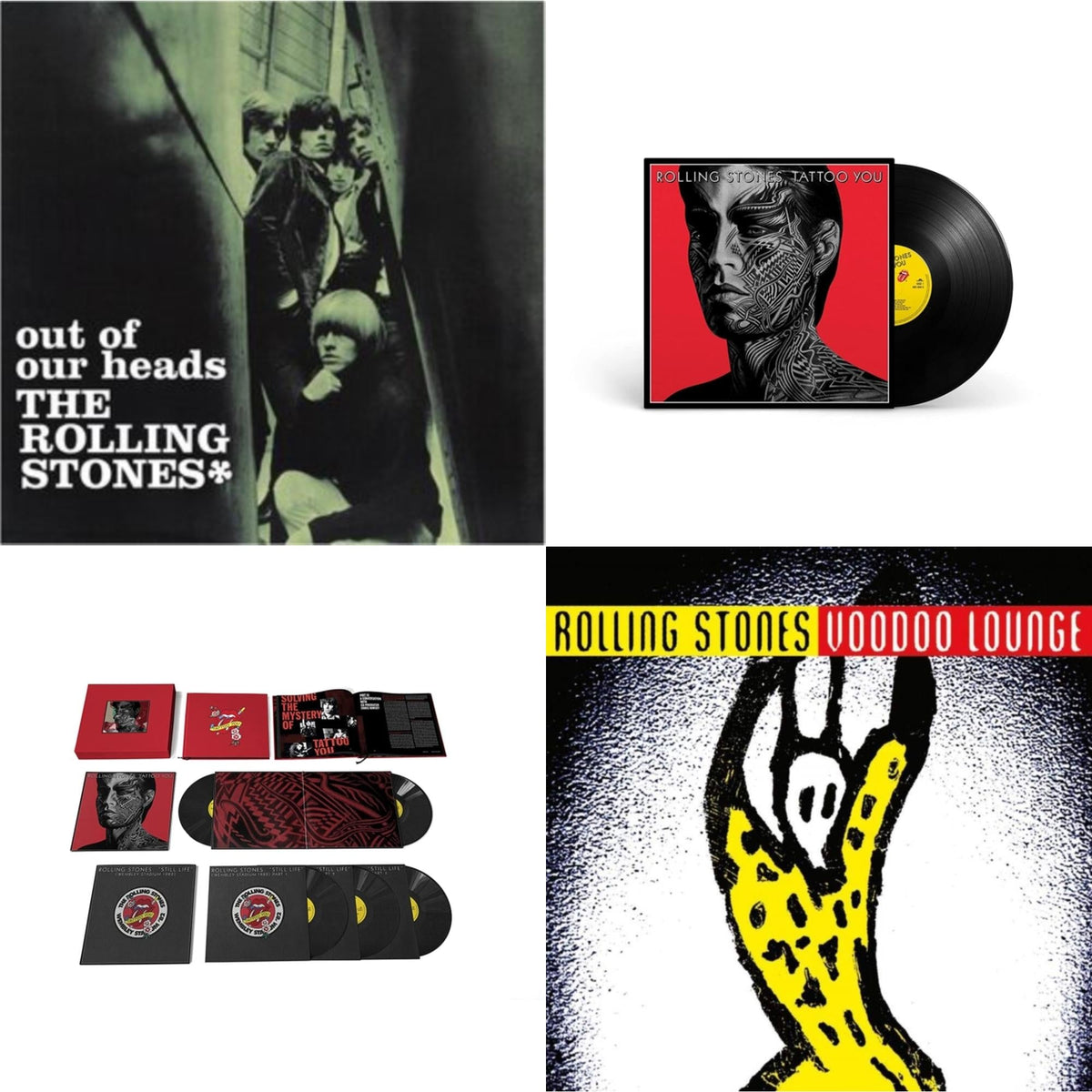 Out Of Our Heads (Uk) & Tattoo You (2021 Remaster) & Tattoo You (2021 Remaster/5LP Box Set) & Voodoo Lounge (30Th Anniversary) (Red/Yellow Vinyl/2LP)
