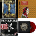 Chaos A.D. (Expanded Edition/2LP) & Dante Xxi & Live In Sao Paulo (2LP) & Quadra (40Th Anniversary Edition/Red Ruby LP Vinyl)