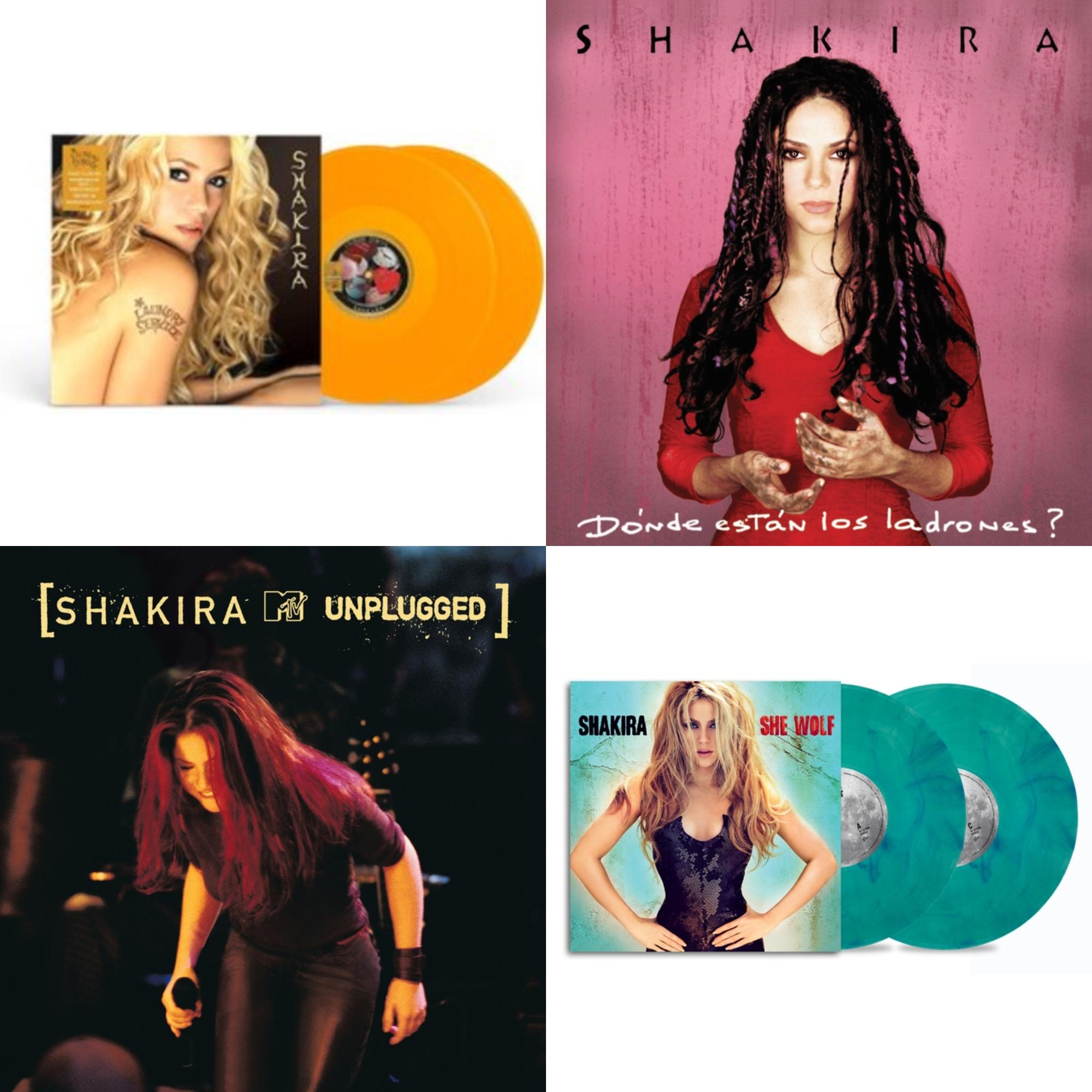 Laundry Service (2LP/Yellow Vinyl) & Donde Estan Los Ladrones & Mtv Unplugged (2LP) & She Wolf (2LP/Sea Glass Adorned With Turquoise Swirls Vinyl)