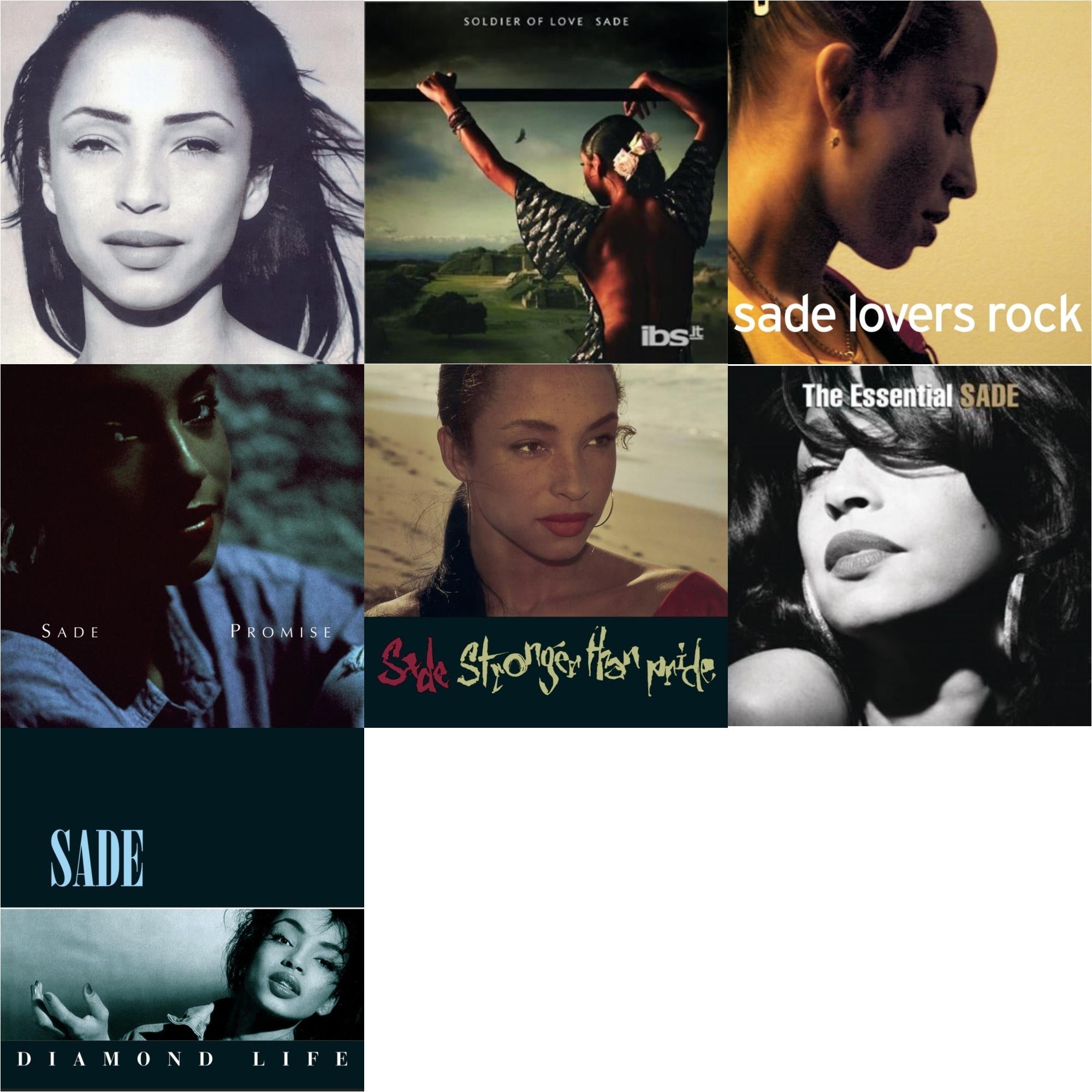 Best Of Sade & Soldier Of Love & Lovers Rock & Promise & Stronger Than Pride & Essential Sade & Diamond Life