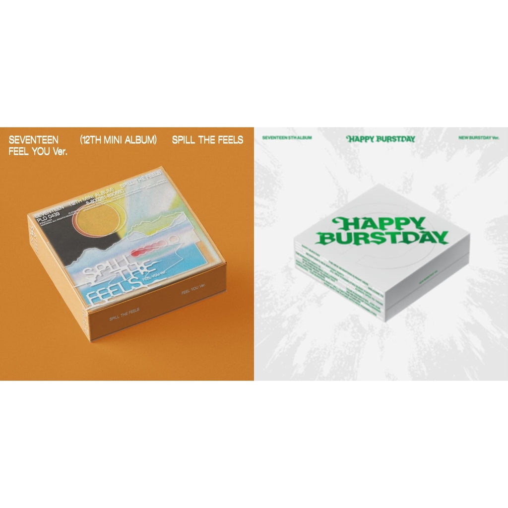 Spill The Feels - Seventeen 12Th Mini Album (Feel You Ver.) & Seventeen 5Th Album Happy Burstday (New Burstday Ver.)