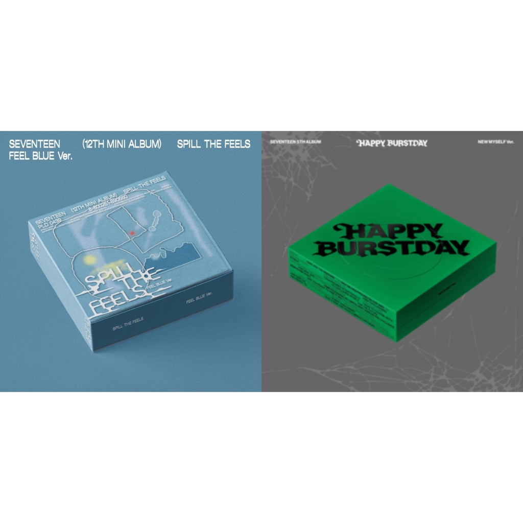 Spill The Feels - Seventeen 12Th Mini Album (Feel Blue Ver.) & Seventeen 5Th Album Happy Burstday (New Myself Ver.)