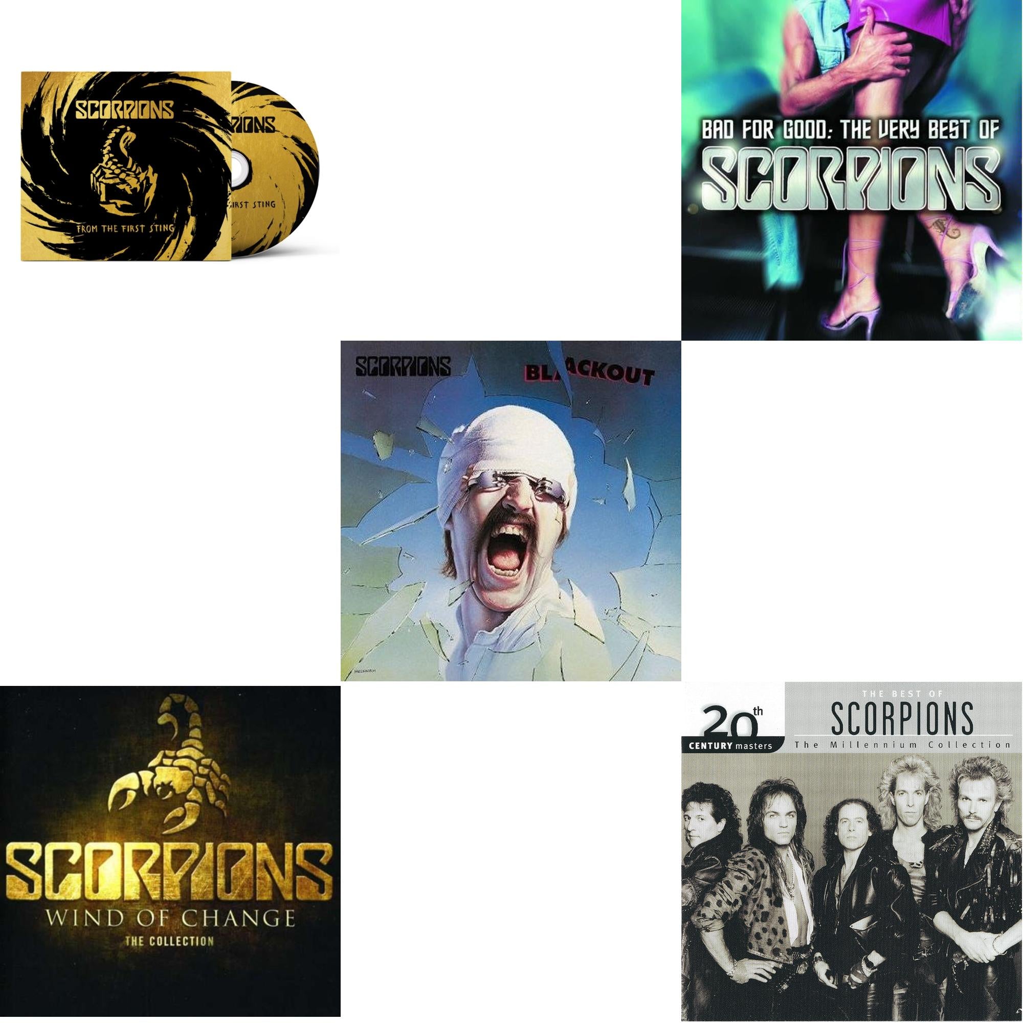 From The First Sting & Wind Of Change: Best Of & Blackout & Bad For Good: Very Best Of Scorpions & Millennium Collection: 20Th Century Masters