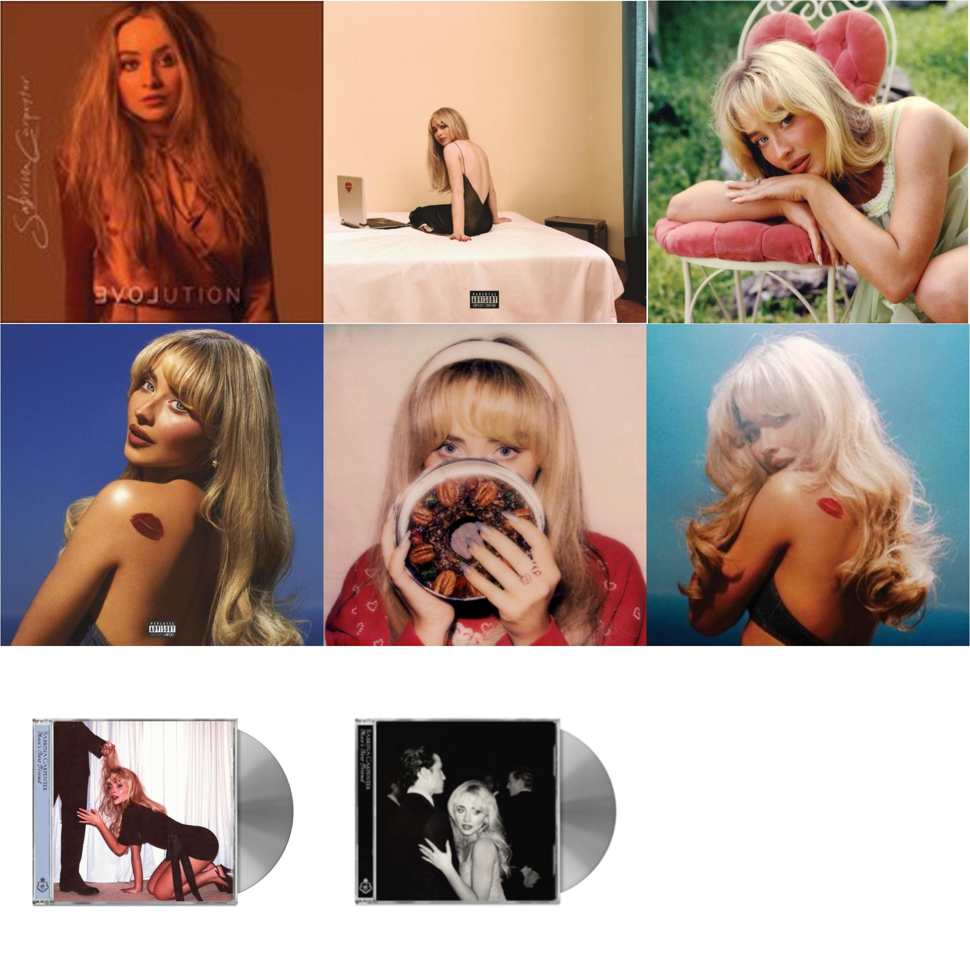 Evolution & Emails I Can't Send (X) & Short N Sweet (Alternate Cover) & Short N Sweet (X) & Fruitcake & Short N Sweet (X) (Deluxe Edition) & Man's Best Friend (X) & Man's Best Friend (Alternate Cover)