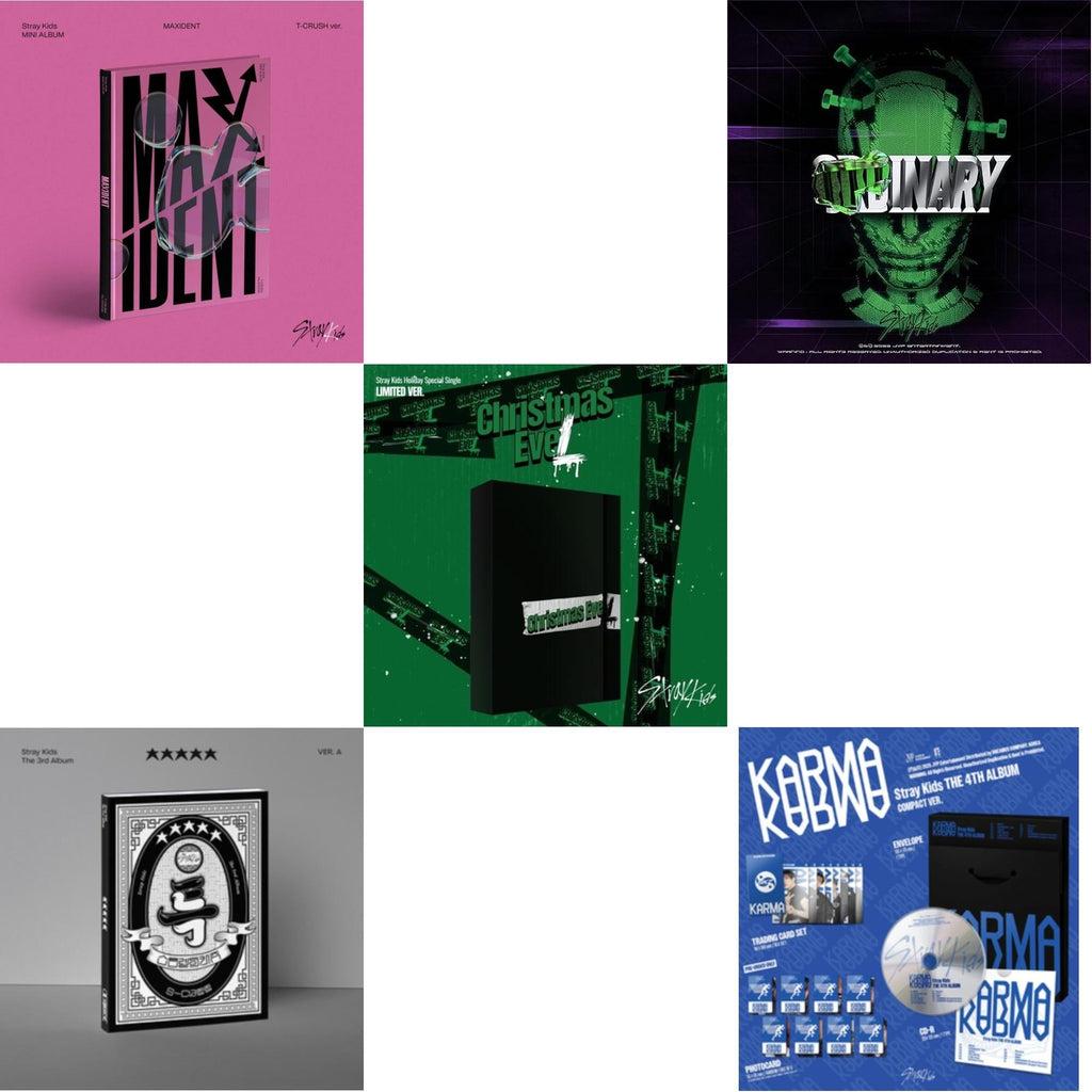 Maxident (T-Crush Version) & 5-Star (Ver. A) & Holiday Special Single Christmas Evel (Normal Ver.) & Oddinary (Scanning Version/Mask Off Version/Normal Edition) & Karma (Compact Ver.)
