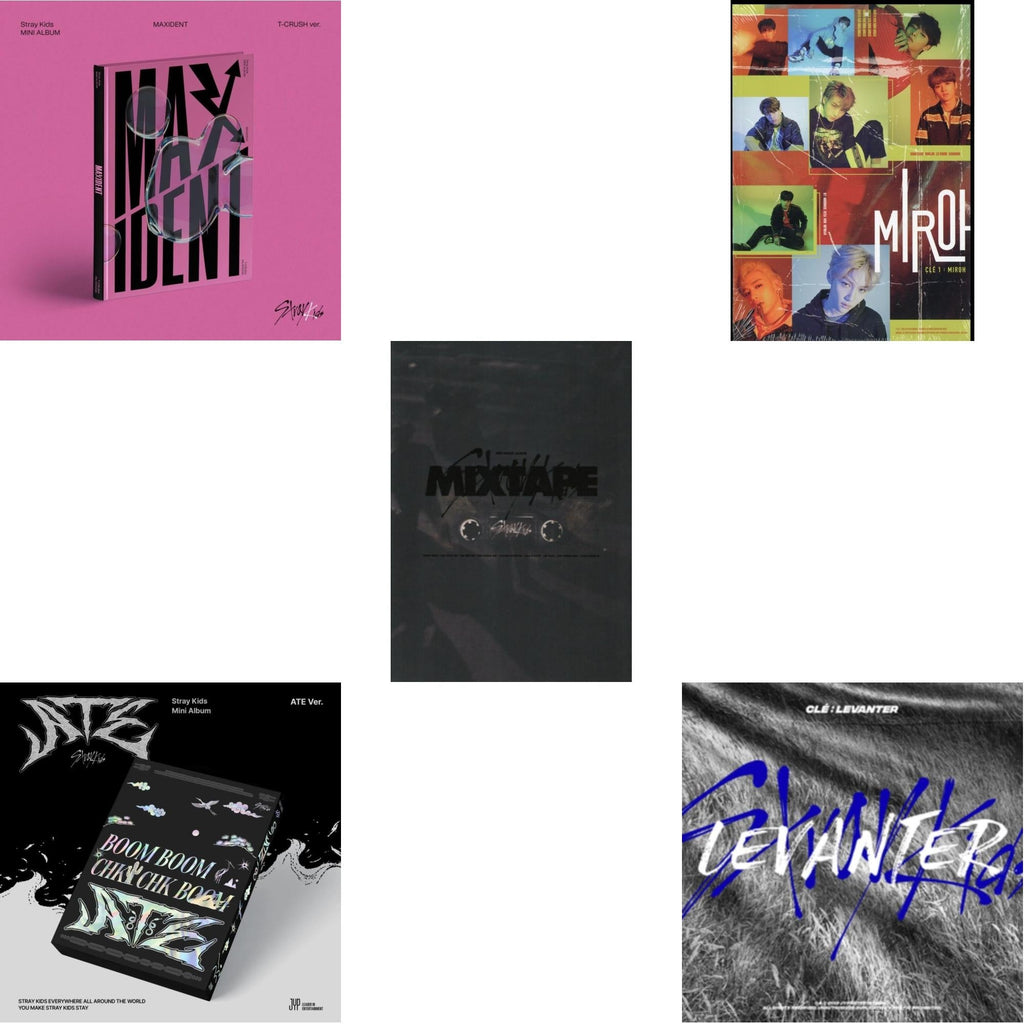 Maxident (T-Crush Version) & Ate (Ate Ver.) & Mixtape & Cle 1: Miroh (Mini Album)  & Cle: Levanter (Mini Album) (Normal Edition)