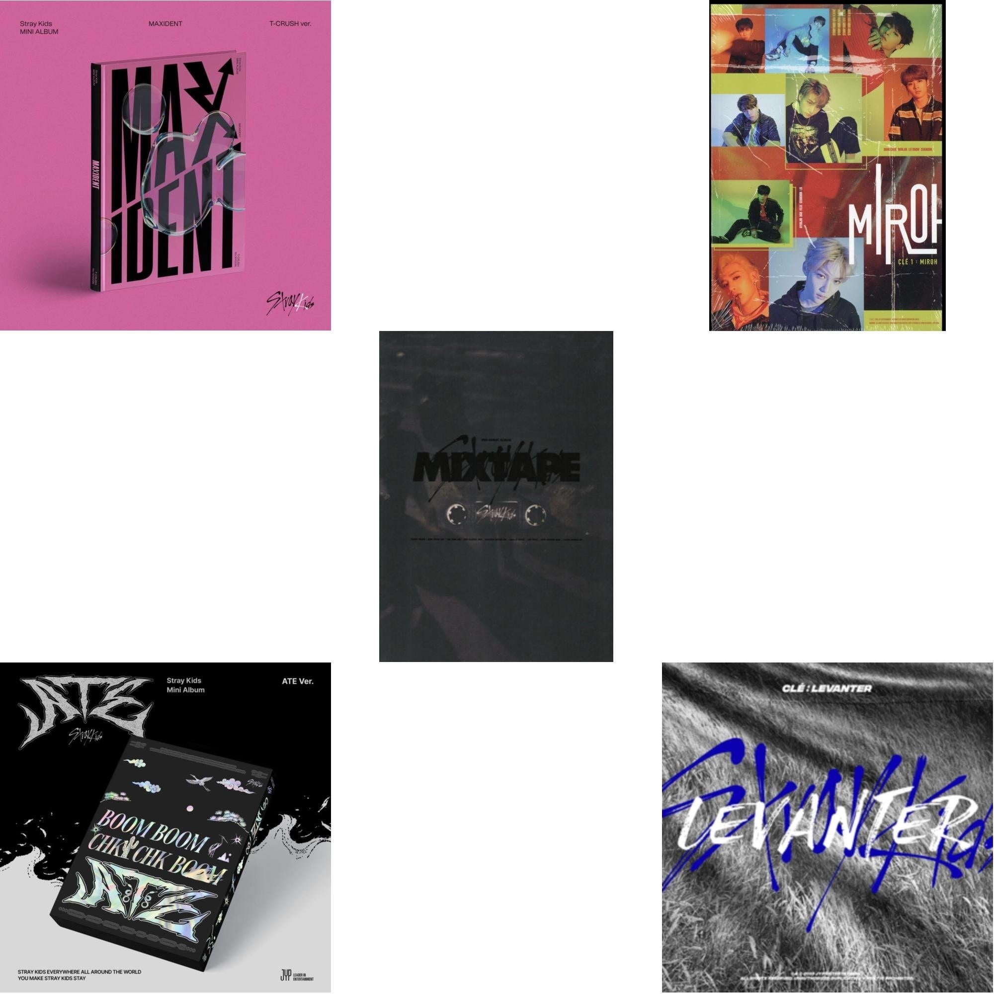 Maxident (T-Crush Version) & Ate (Ate Ver.) & Mixtape & Cle 1: Miroh (Mini Album)  & Cle: Levanter (Mini Album) (Normal Edition)