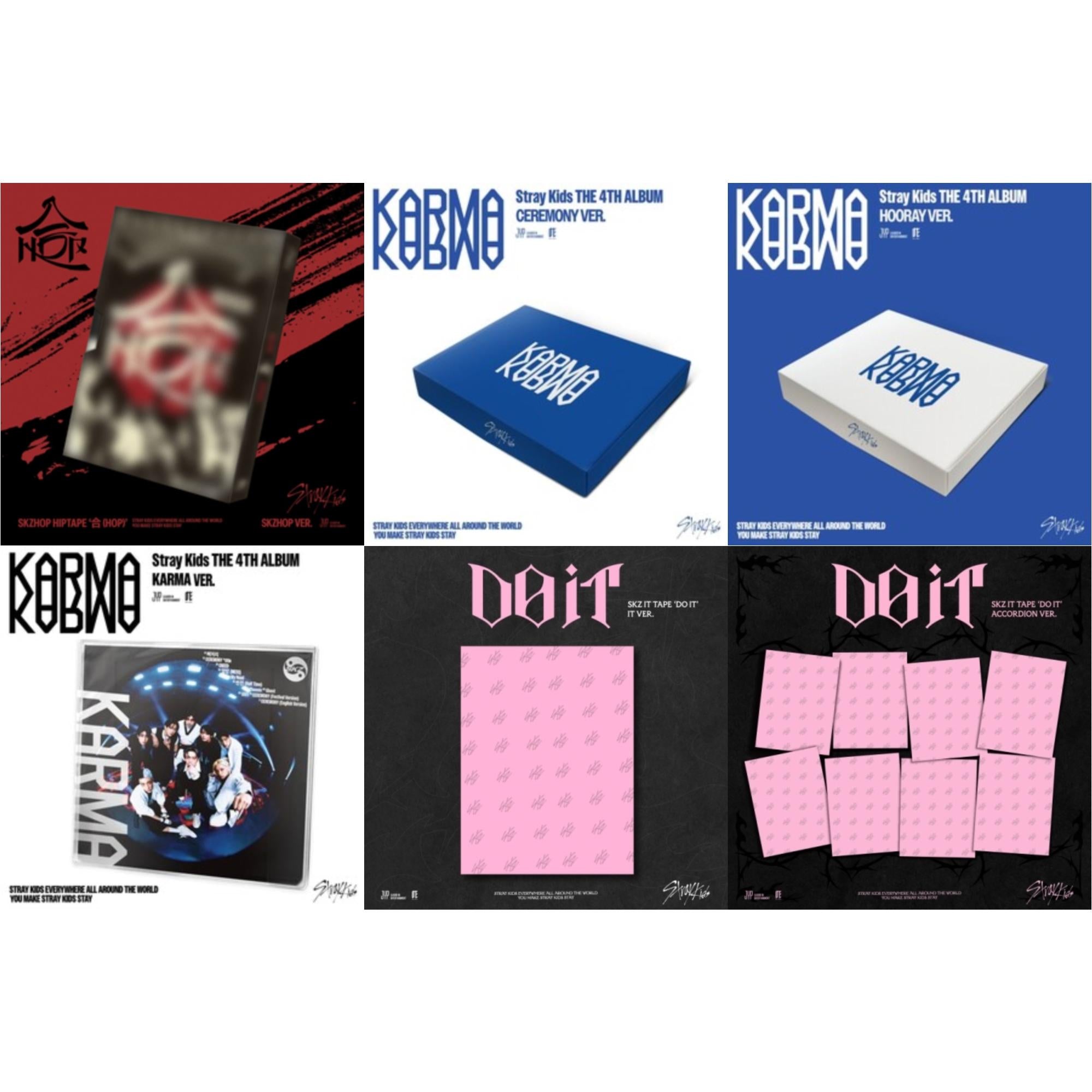 Hop (Skzhop Ver.) & Karma (Ceremony Ver.) & Karma (Hooray Ver.) & Karma (Karma Ver.) & Do It - Skz It Tape (It Ver.) & Do It - Skz It Tape (Accordion Ver.)