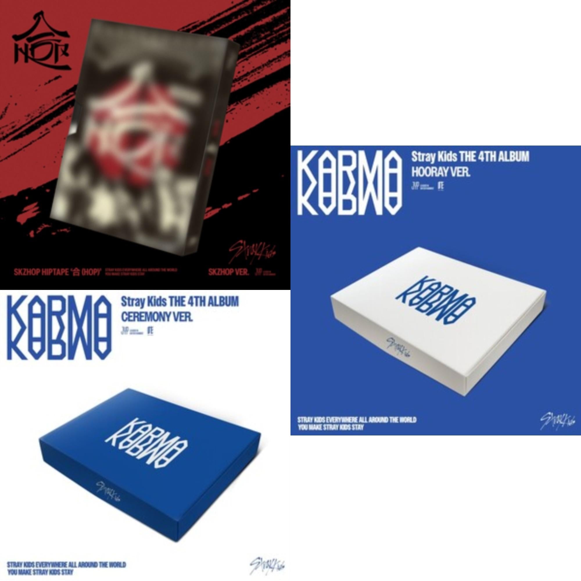 Hop (Skzhop Ver.) & Karma (Ceremony Ver.) & Karma (Hooray Ver.)