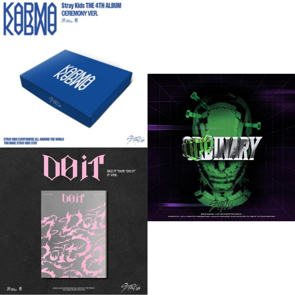 Karma (Ceremony Ver.) & Skz It Tape - Do It (It Ver.) & Oddinary (Scanning Version/Mask Off Version/Normal Edition)