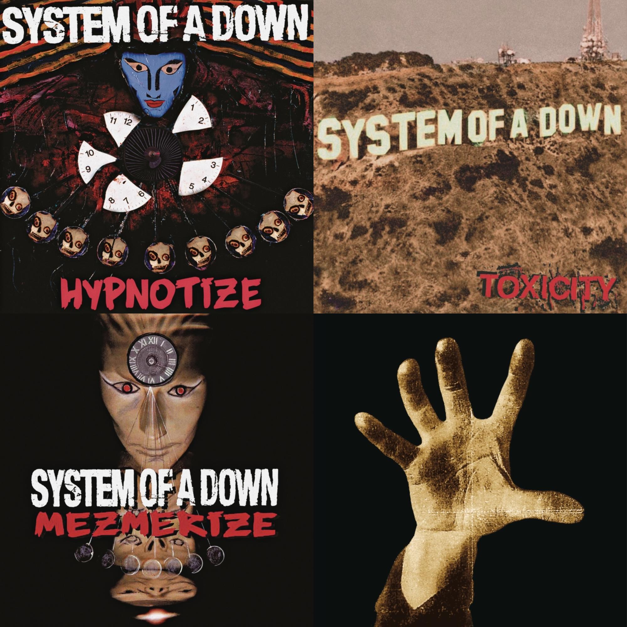 System Of A Down (140G) & Toxicity (140G) & Hypnotize (140G) & Mezmerize (140G)