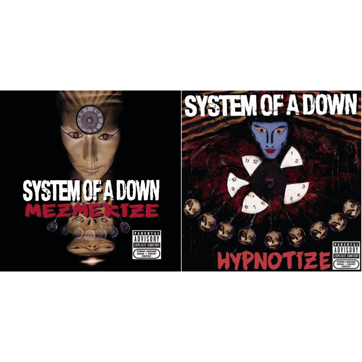 This is a 2 CD SKU bundle.
1.This CD is brand new.Format: CDMusic Style: TranceThis item's title is: MezmerizeArtist: System Of A DownLabel: LEGACYBarcode: 827969064825Release Date: 5/17/2005
2.This CD is brand new.