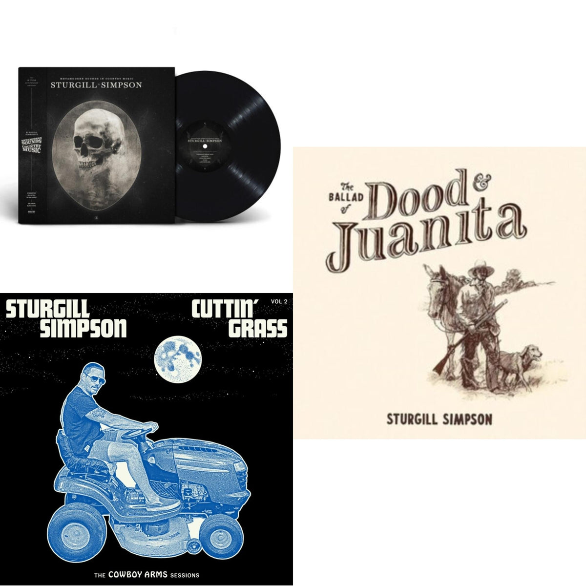 Metamodern Sounds In Country Music 10 Year Anniversary Edition (180G) & Cuttin' Grass - Vol. 2 (Cowboy Arms Sessions) & Ballad Of Dood & Juanita (Natural Colored LP Vinyl/Insert) (I)
