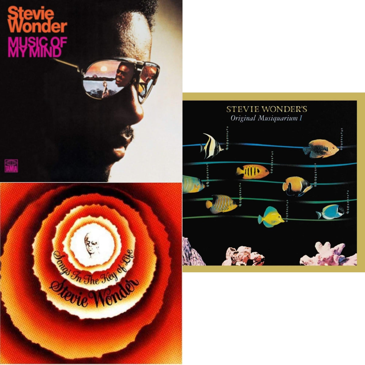 Music Of My Mind & Songs In The Key Of Life & Original Musiquarium I (2LP)