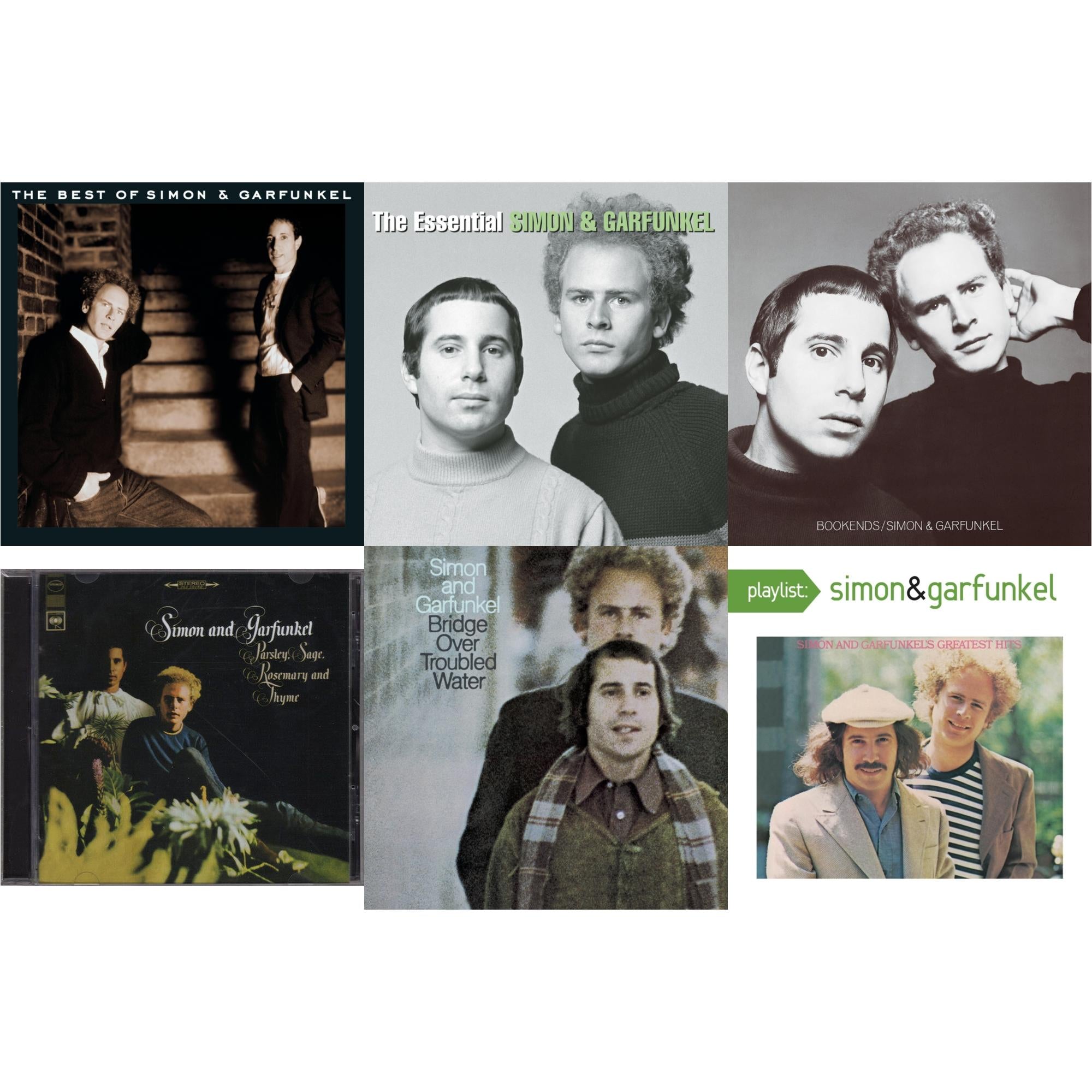 Best Of Simon & Garfunkel & Essential Simon & Garfunkel & Bookends & Parsley Sage Rosemary & Thyme & Bridge Over Troubled Water & Playlist: Simon And Garfunkel's Greatest Hits