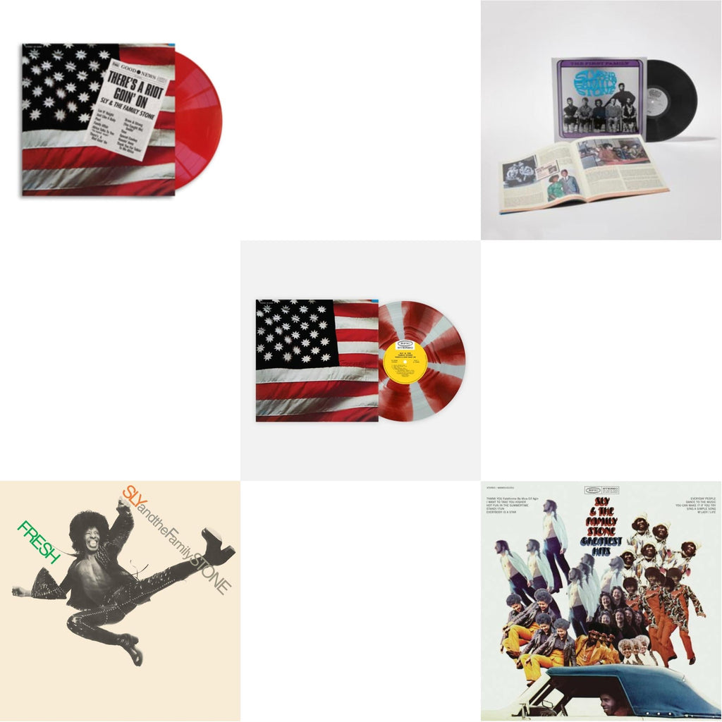 There’S A Riot Goin On (Red LP Vinyl) & Fresh (Neon Orange LP Vinyl/50Th Anniversary) (Rsd Essential) & Theres A Riot Goin On (Red/White Split LP Vinyl) & First Family: Live At The Winchester Cathedral 1967 (LP/Book) & Greatest Hits (150G/Dl Card)