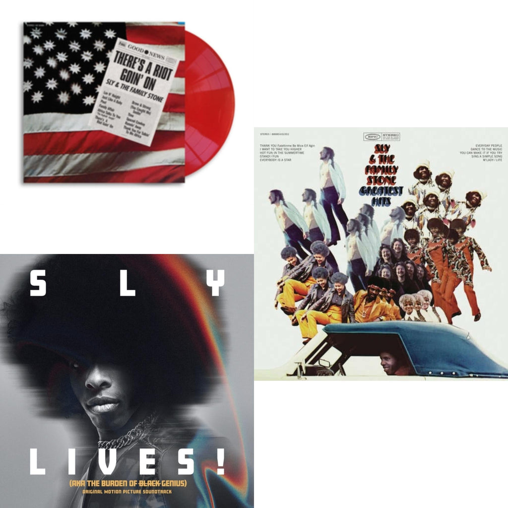 There’S A Riot Goin On (Red LP Vinyl) & Sly Lives! (Aka The Burden Of Black Genius) (Ost/2LP) & Greatest Hits (150G/Dl Card)