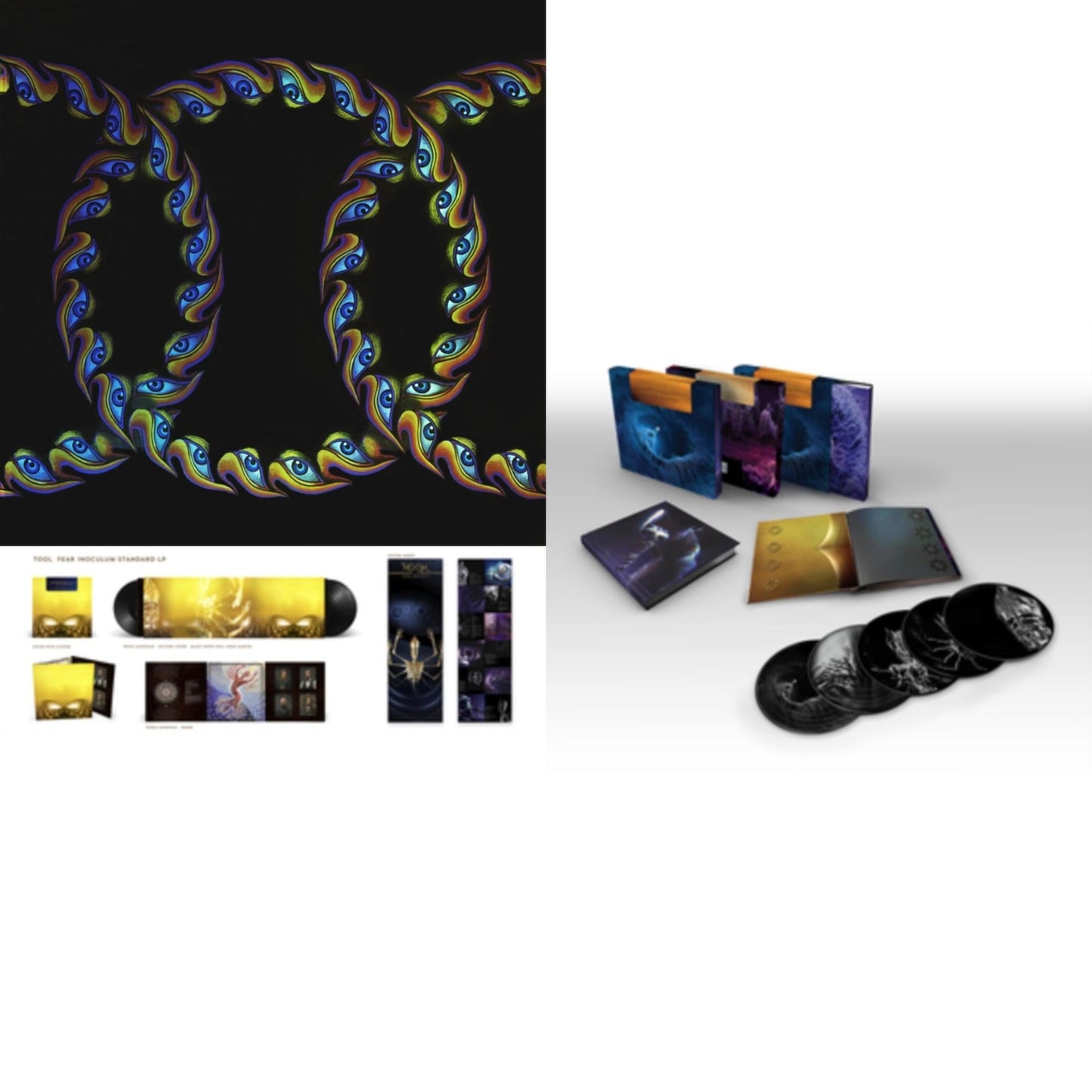 This is a 3 LP Vinyl SKU bundle.
1.This LP Vinyl is brand new.Format: LP VinylMusic Style: Progressive MetalThis item's title is: Lateralus (2LP/Picture Disc/4 Different Images/Holographic Gatefold)Artist: ToolLabel: LEGACYBarcode: 614223116013Release Date: 8/23/2005
2.