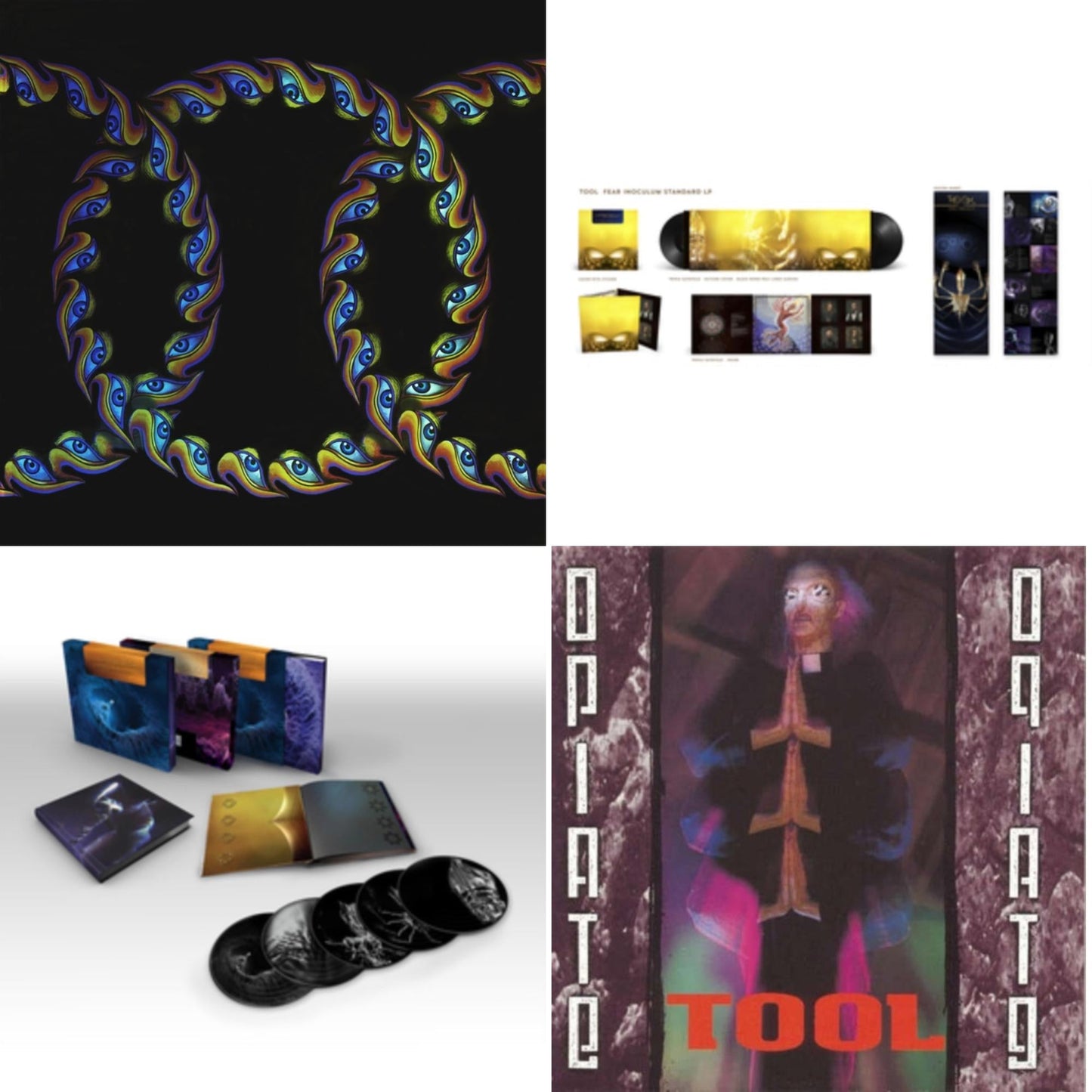 This is a 4 LP Vinyl SKU bundle.
1.This LP Vinyl is brand new.Format: LP VinylMusic Style: Progressive MetalThis item's title is: Lateralus (2LP/Picture Disc/4 Different Images/Holographic Gatefold)Artist: ToolLabel: LEGACYBarcode: 614223116013Release Date: 8/23/2005
2.