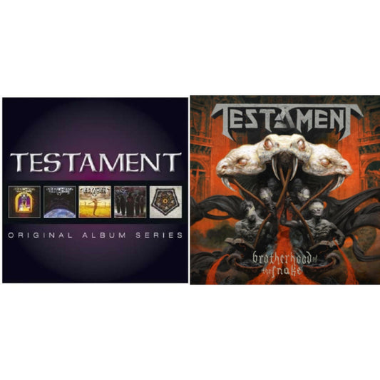 This is a 2 CD SKU bundle.
1.This CD is brand new.Format: CDThis item's title is: Original Album SeriesArtist: TestamentLabel: RHINO IMPORTSBarcode: 081227965105Release Date: 9/2/2013
2.This CD is brand new.