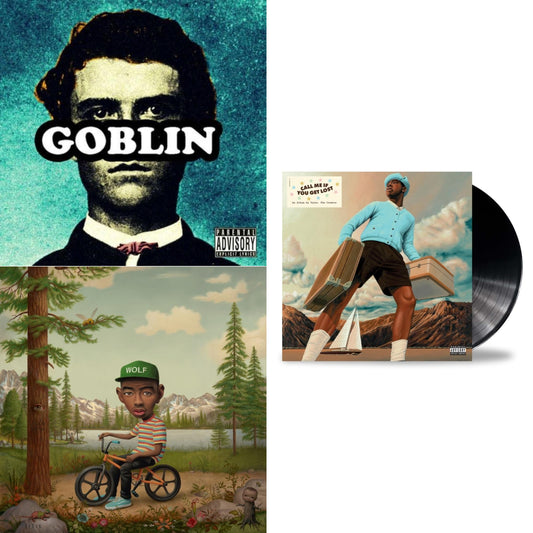 This is a 3 LP Vinyl SKU bundle.
1.This LP Vinyl is brand new.Format: LP VinylMusic Style: Hardcore Hip-HopThis item's title is: GoblinArtist:  The Creator TylerLabel: XL RECORDINGSBarcode: 634904052911Release Date: 5/10/2011
2.This LP Vinyl is brand new.