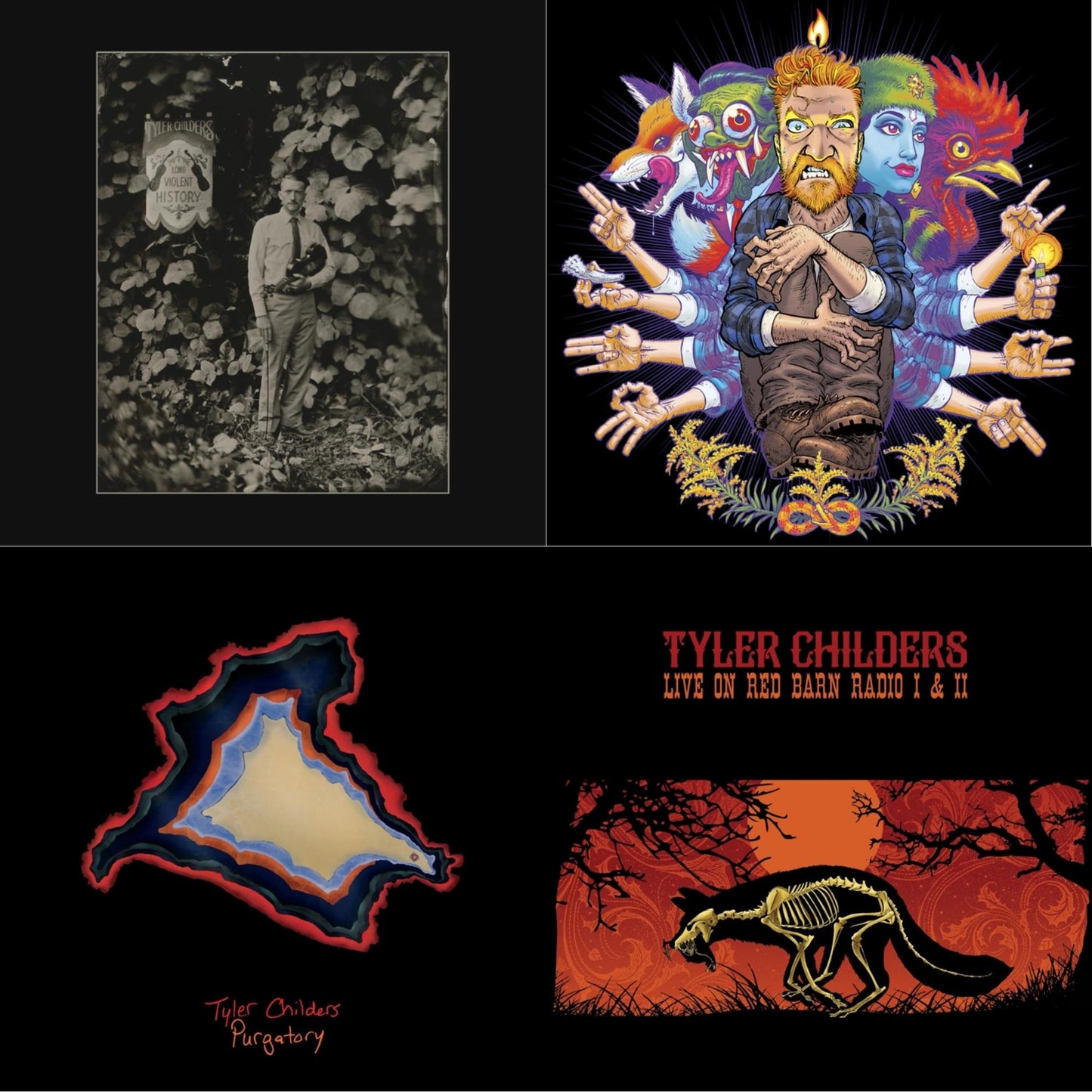 This is a 4 LP Vinyl SKU bundle.
1.This LP Vinyl is brand new.Format: LP VinylMusic Style: Appalachian MusicThis item's title is: Long Violent History (140G/Insert)Artist: Tyler ChildersLabel: RCA RECORDSBarcode: 194398208619Release Date: 1/15/2021
2.This LP Vinyl is brand new.