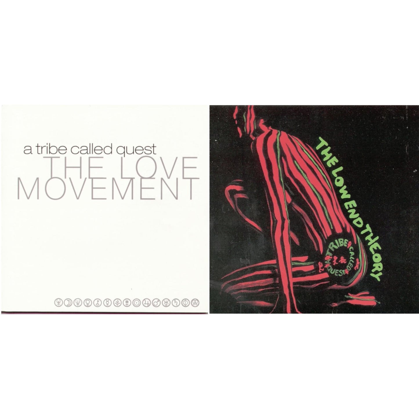 This is a 2 CD SKU bundle.
1.This CD is brand new.Format: CDThis item's title is: Love MovementArtist: Tribe Called QuestLabel: SONY SPECIAL MARKETINGBarcode: 886919792829Release Date: 12/7/2012
2.This CD is brand new.