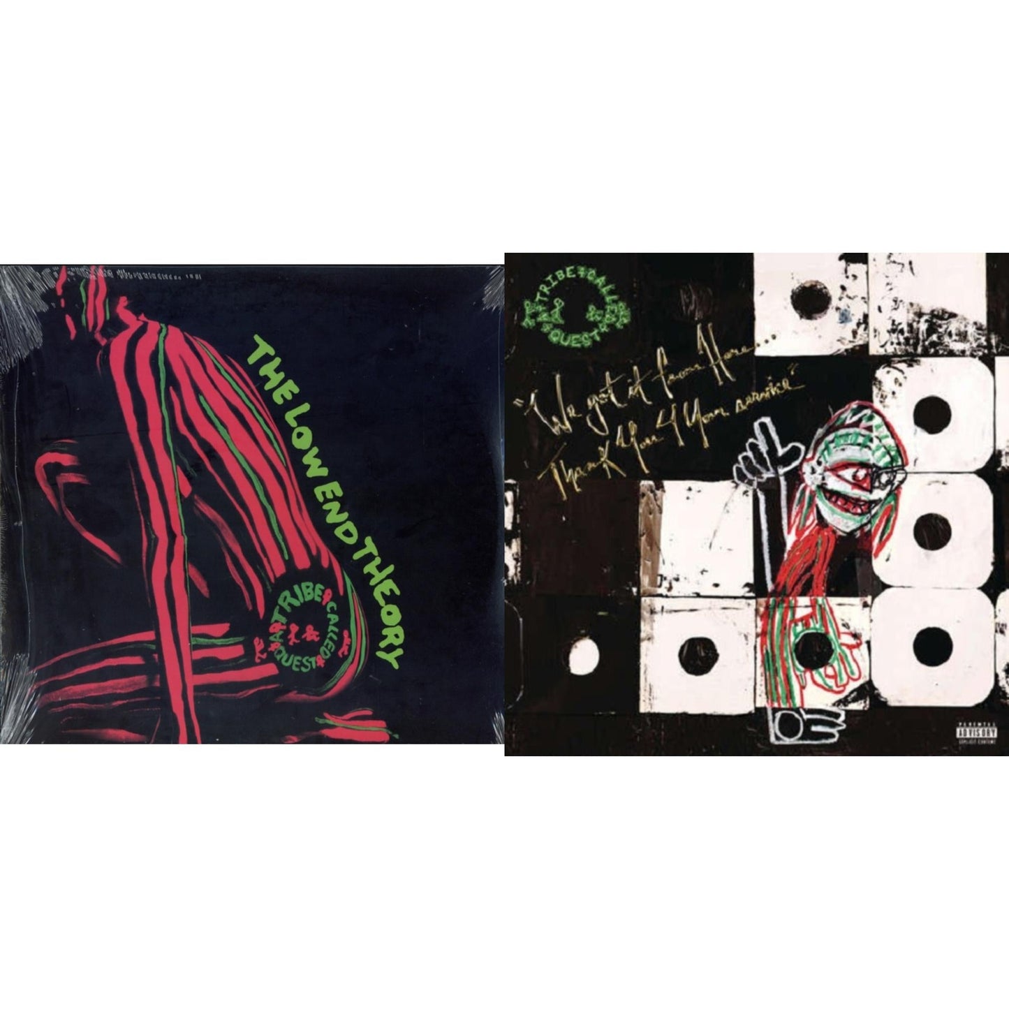 This is a 2 LP Vinyl SKU bundle.
1.This LP Vinyl is brand new.Format: LP VinylMusic Style: ConsciousThis item's title is: Low End TheoryArtist: Tribe Called QuestLabel: LEGACYBarcode: 012414141811Release Date: 11/12/1996
2.This LP Vinyl is brand new.