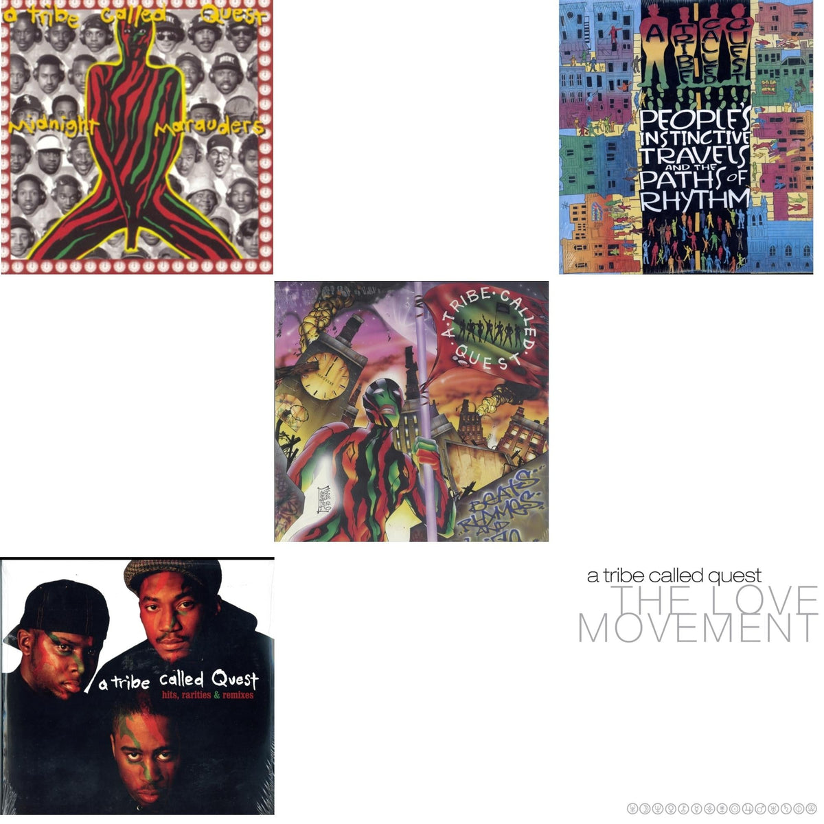 Peoples Instinctive Travels & Paths Of Rhythm & Midnight Marauders & Beats Rhymes & Life & Hits, Rarities & Remixes & Love Movement (X) (3LP)