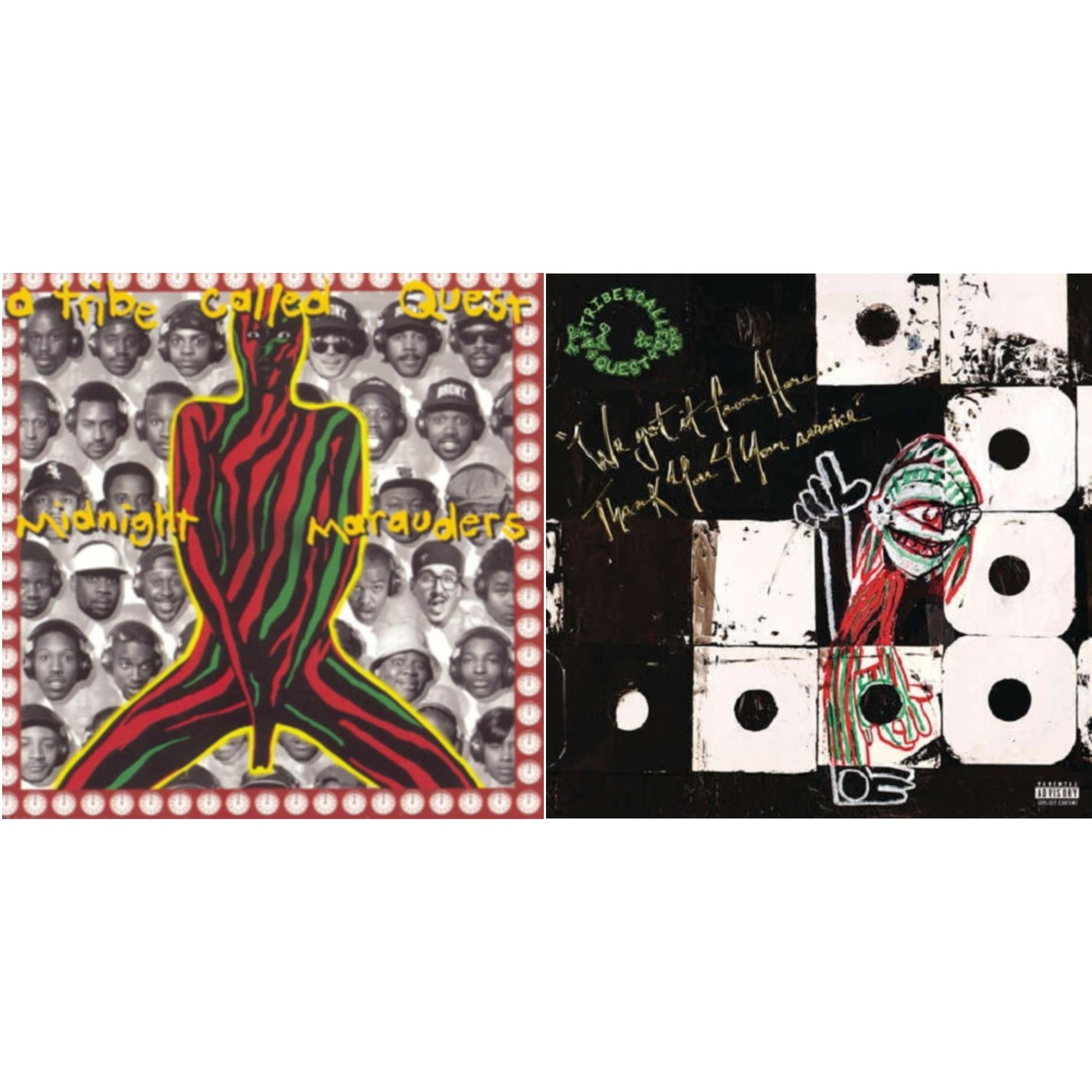 This is a 2 LP Vinyl SKU bundle.
1.This LP Vinyl is brand new.Format: LP VinylMusic Style: TranceThis item's title is: Midnight MaraudersArtist: Tribe Called QuestLabel: LEGACYBarcode: 012414149015Release Date: 11/9/1993
2.This LP Vinyl is brand new.