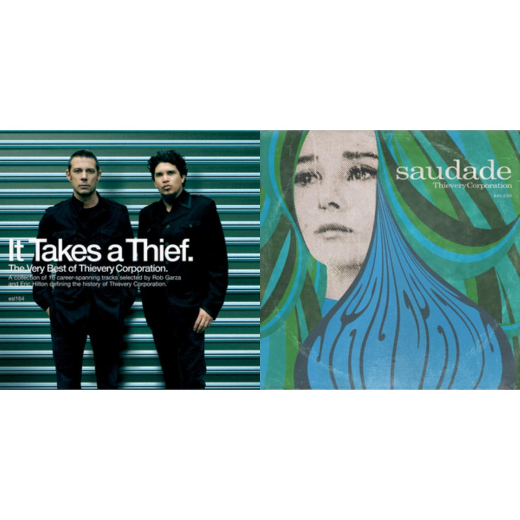It Takes A Thief: The Very Best Of Thievery Corporation (2LP) & Saudade (10Th Anniversary Edition) (Translucent Light Blue LP Vinyl)